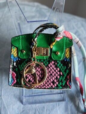 Mini Croc Saddle Bag Charm/Ear Bud Holder NWOT-SELECT ONE!